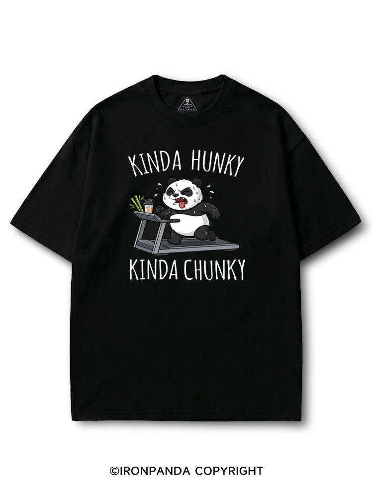 Kinda Hunky Kinda Chunky Panda Weightlifting COTTON PUMP COVER