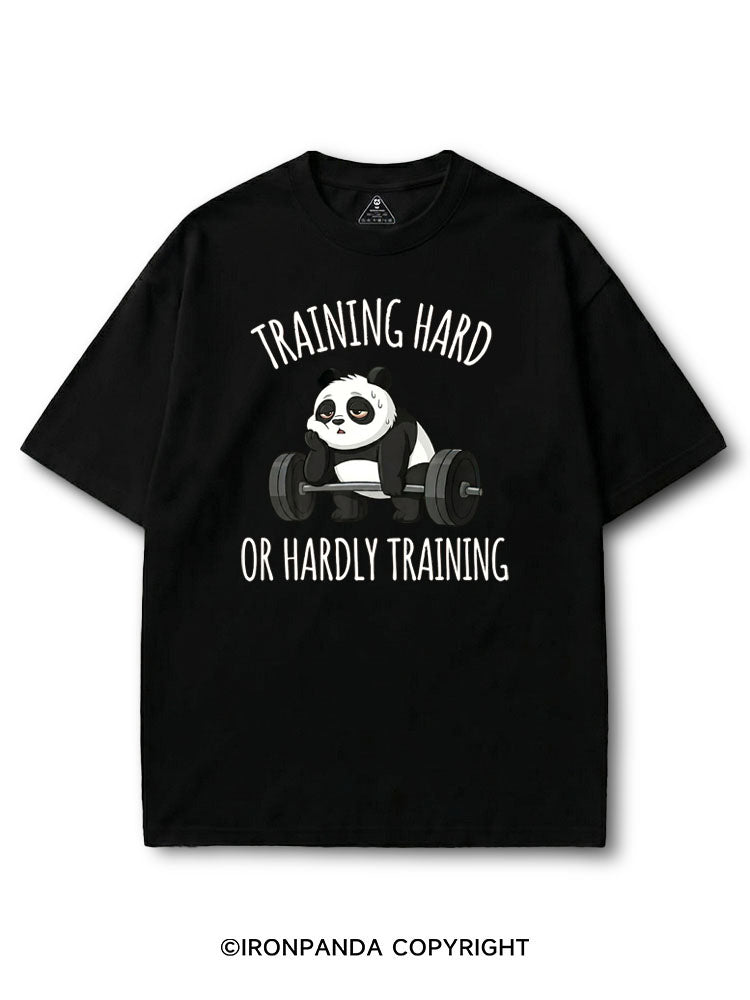 Training Hard Or Hardly Training Panda COTTON PUMP COVER