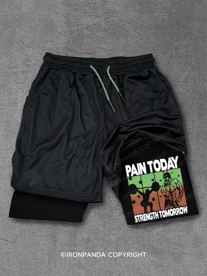 Pain Today Strength Tomorrow Performance Training Shorts