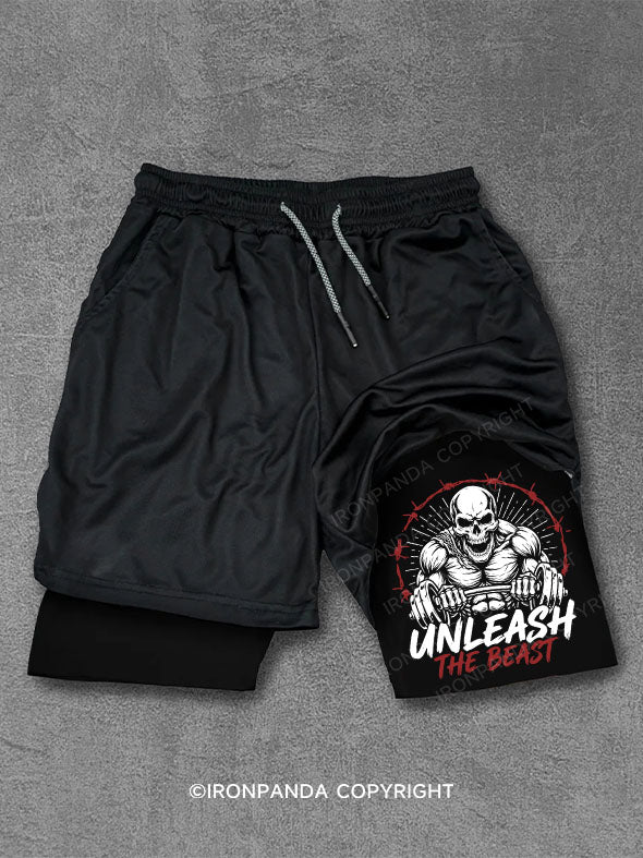 UNLEASH THE BEAST Performance Training Shorts
