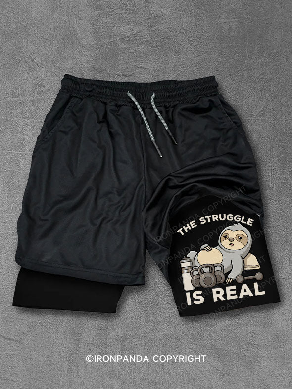 The Struggle Is Real Performance Training Shorts
