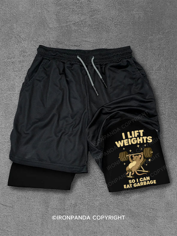 I LIFT WEIGHTS SO I CAN EAT GARBAGE Performance Training Shorts
