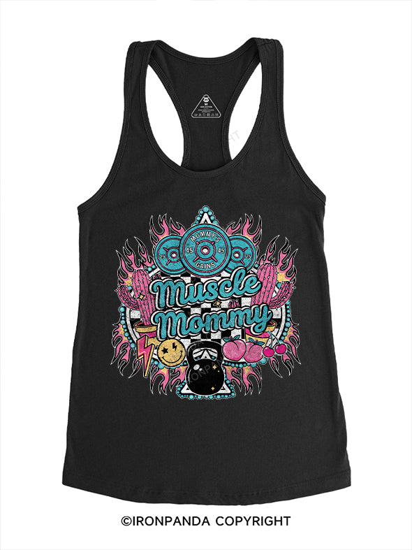 muscle mom Gym Racerback Tank