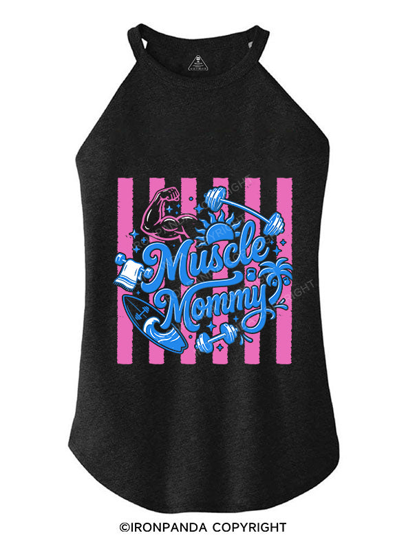 muscle mommy ROCKER COTTON TANK