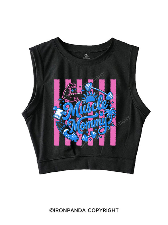 muscle mommy SLEEVELESS CROP TOPS