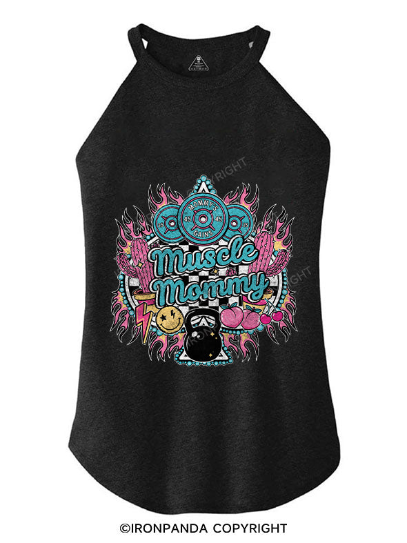 muscle mommy ROCKER COTTON TANK
