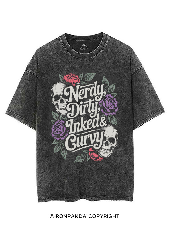NERDY, DIRTY, INKED & CURVY VINTAGE GYM SHIRT
