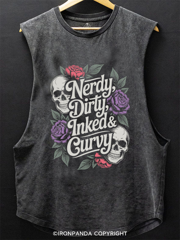 NERDY, DIRTY, INKED & CURVY SCOOP BOTTOM COTTON TANK
