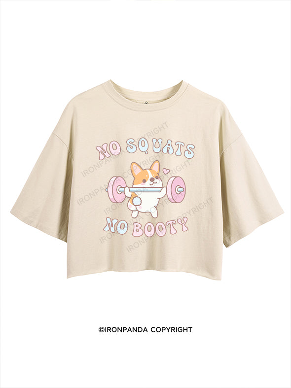 no squats no booty CROP TOPS