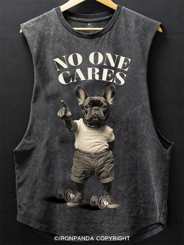 no one cares SCOOP BOTTOM COTTON TANK