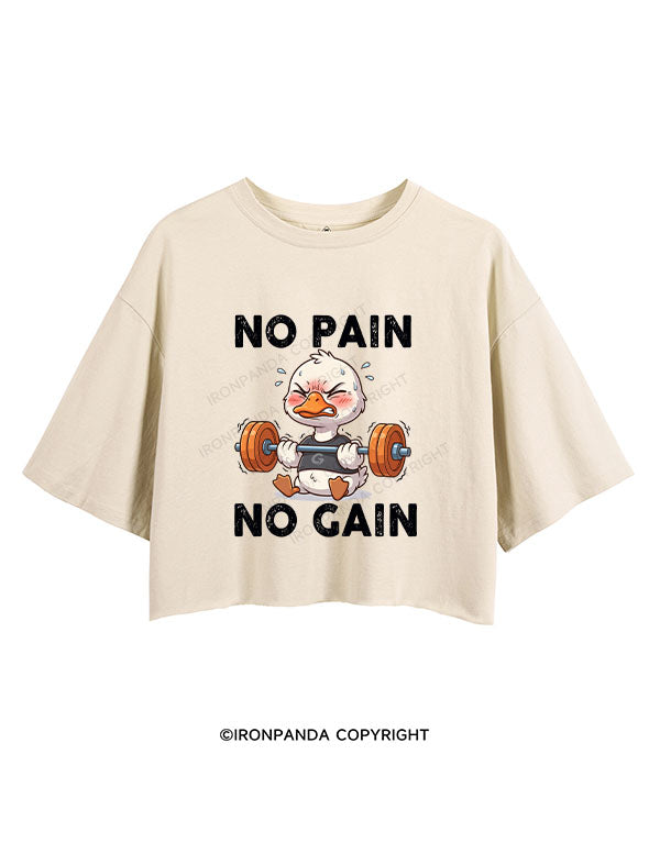no pain no gain CROP TOPS