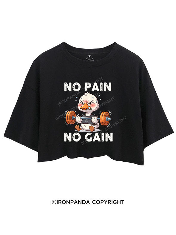 no pain no gain CROP TOPS