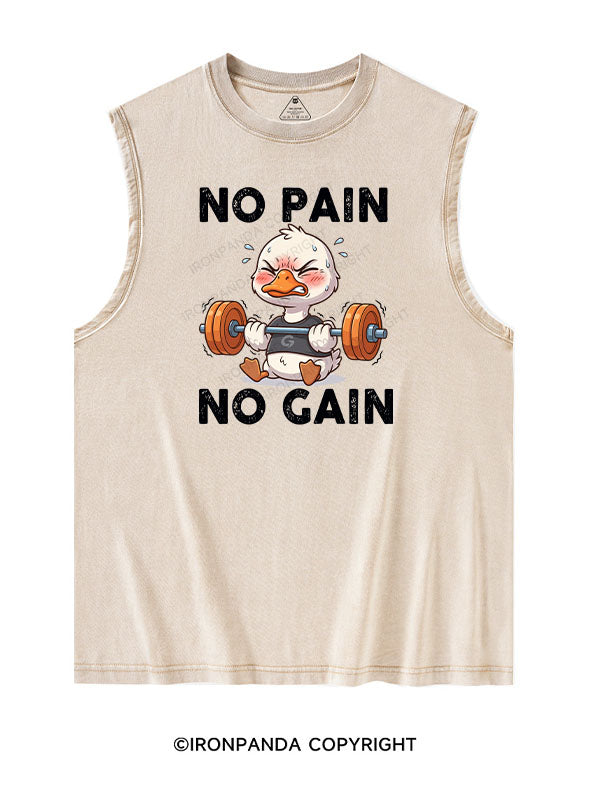 no pain no gain Washed Tank