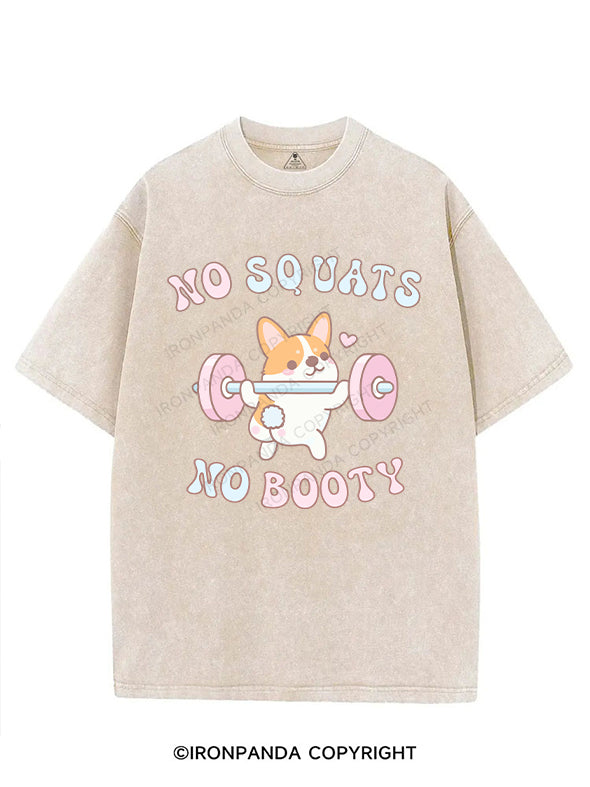 no squats no booty VINTAGE GYM SHIRT