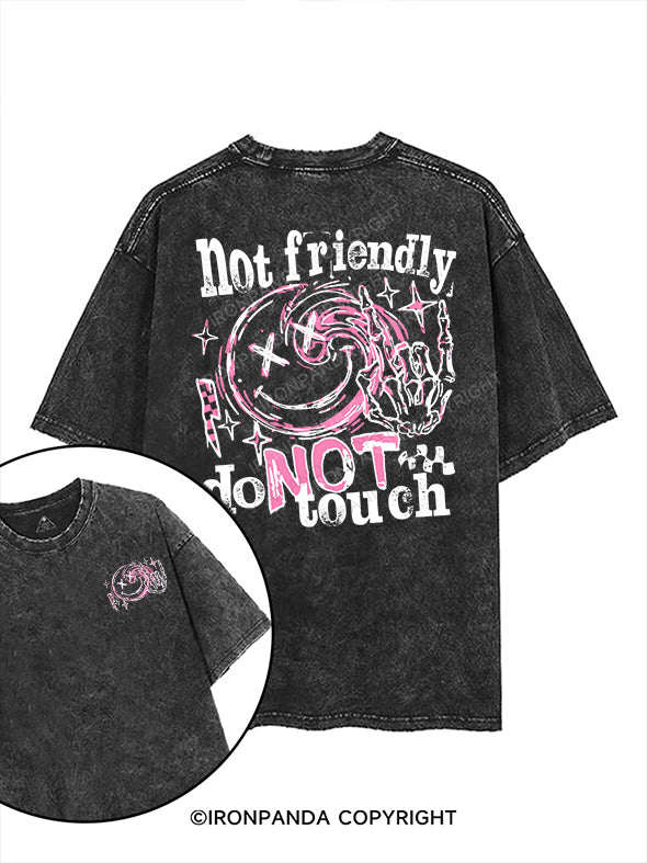 Not friendly, do not touch printed Gym Shirt