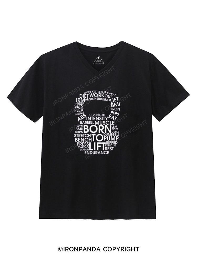 Born to Lift Gym V-neck Shirt