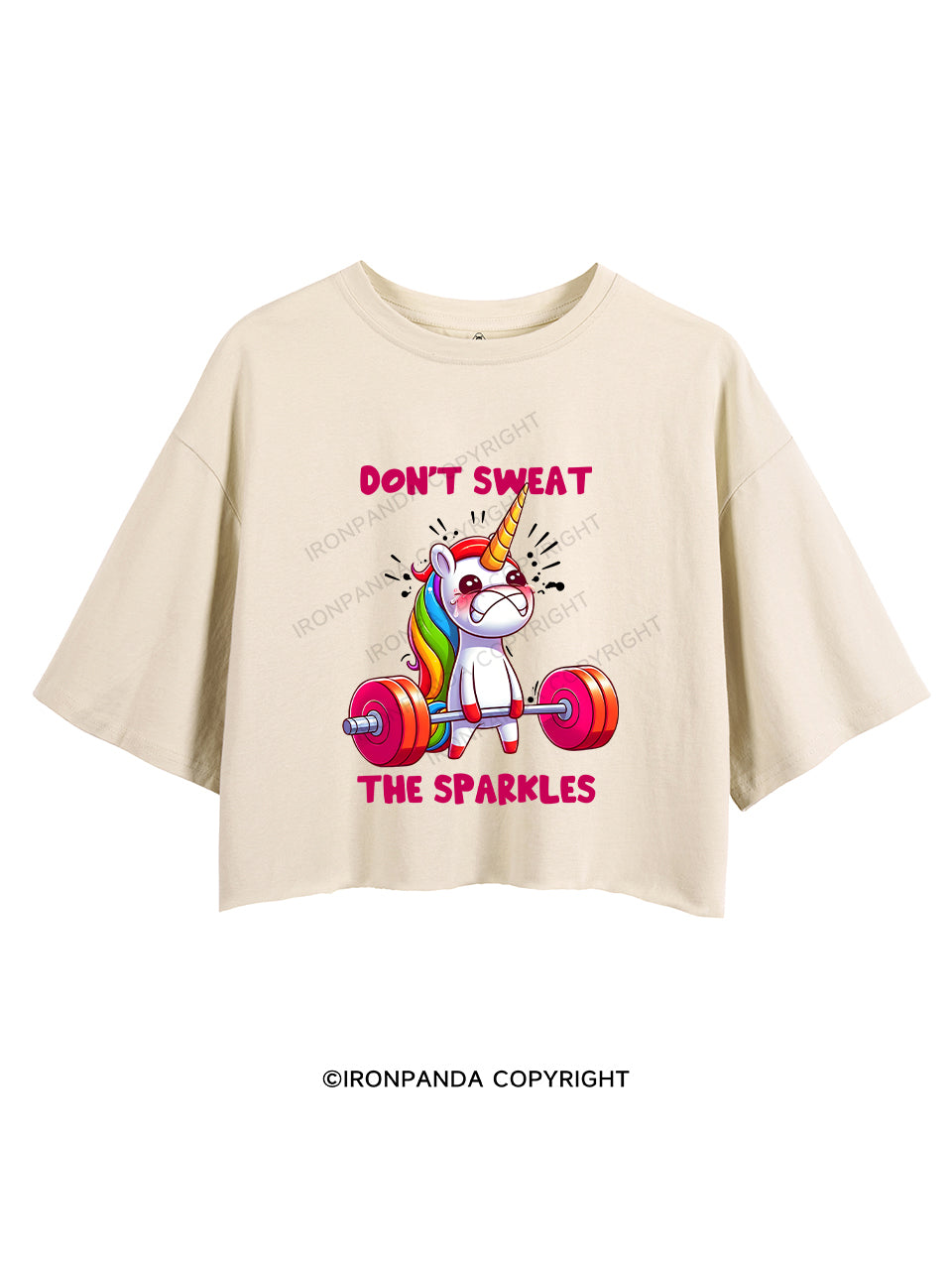 DON'T SWEAT THE SPARKLES CROP TOPS