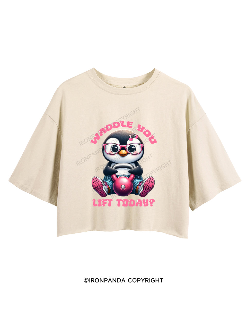 Waddle You Lift Today？ CROP TOPS