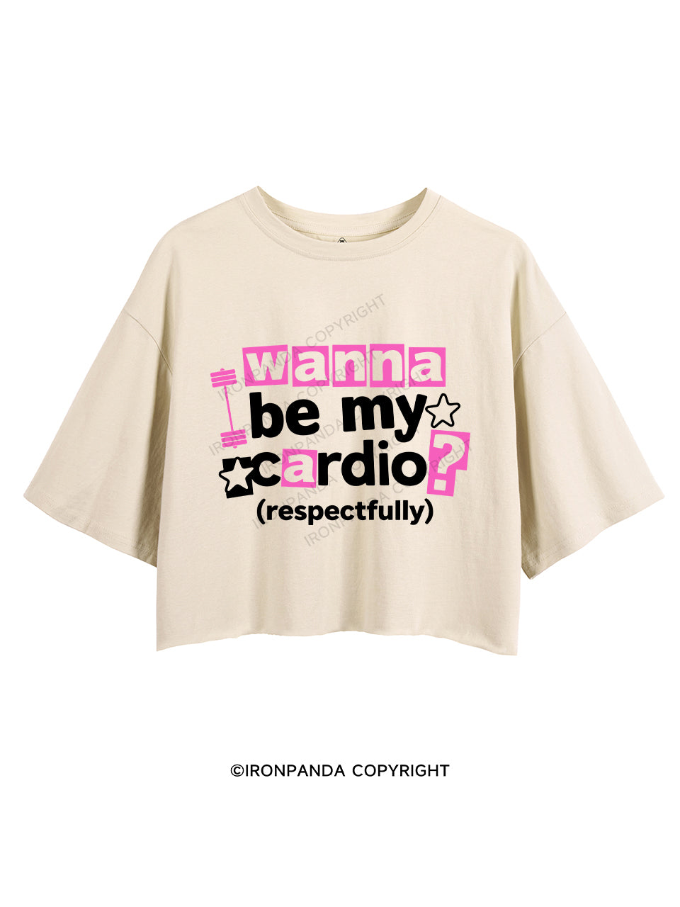 Wanna be my cardio？ CROP TOPS