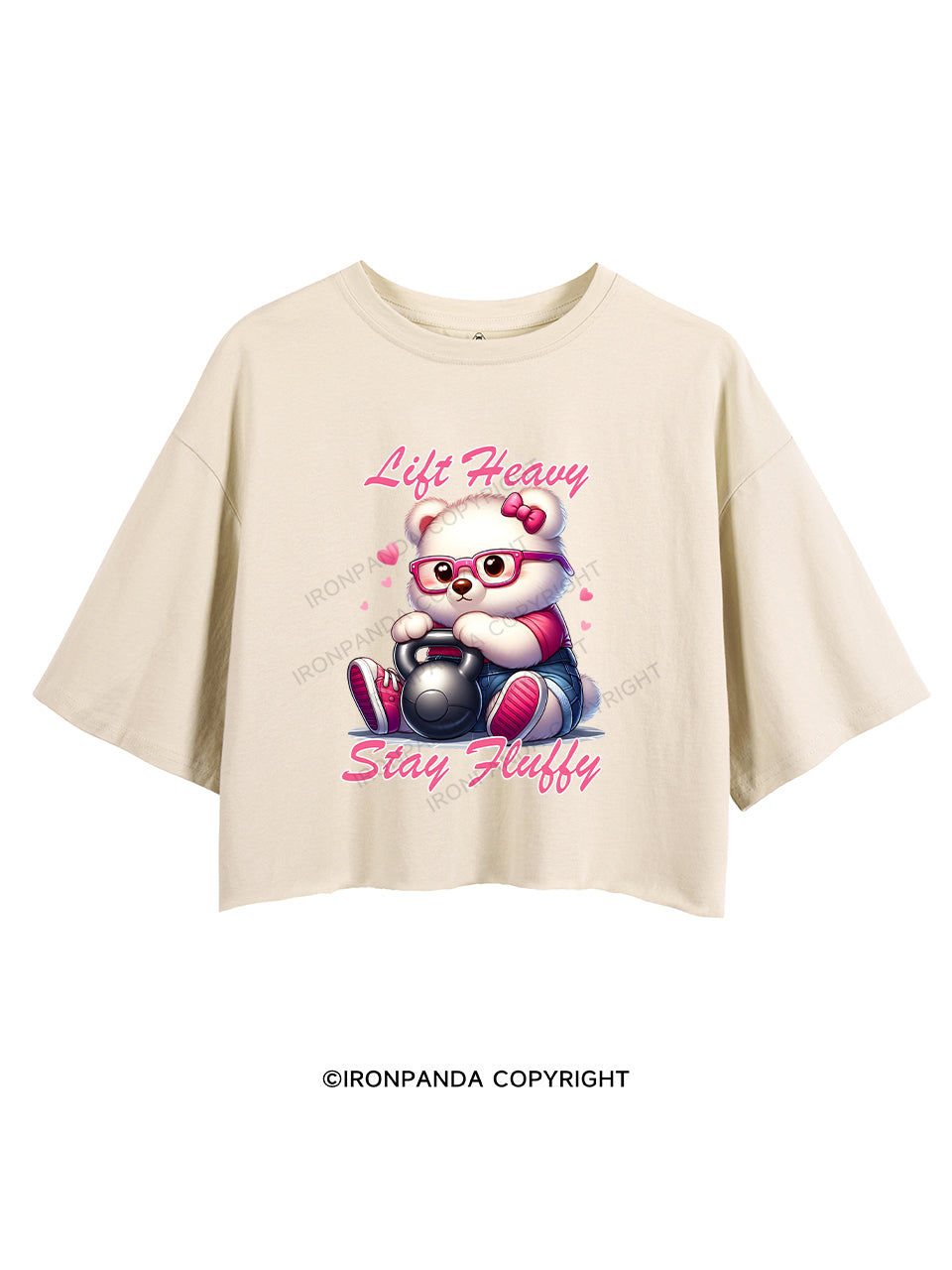 Lift Heavy, Stay Fluffy CROP TOPS