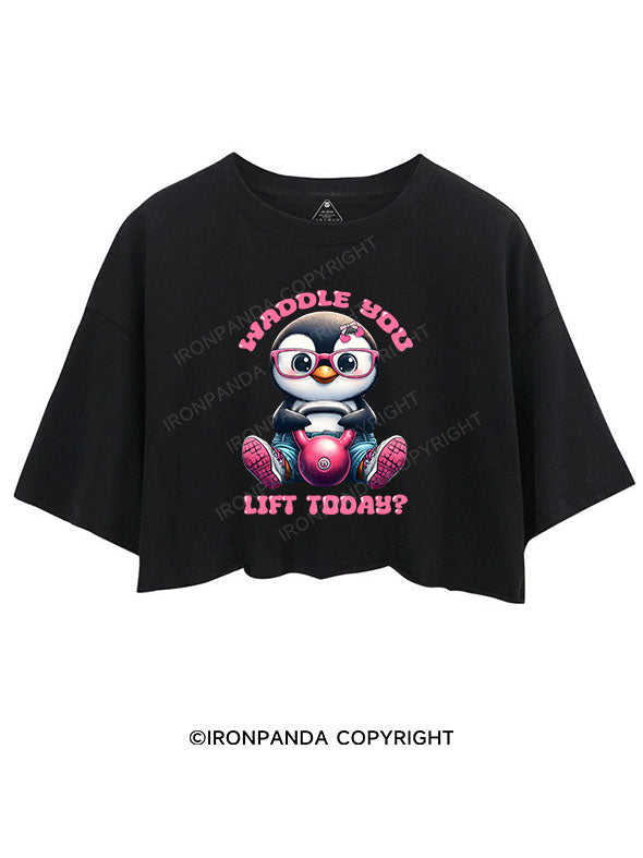 Waddle You Lift Today？ CROP TOPS