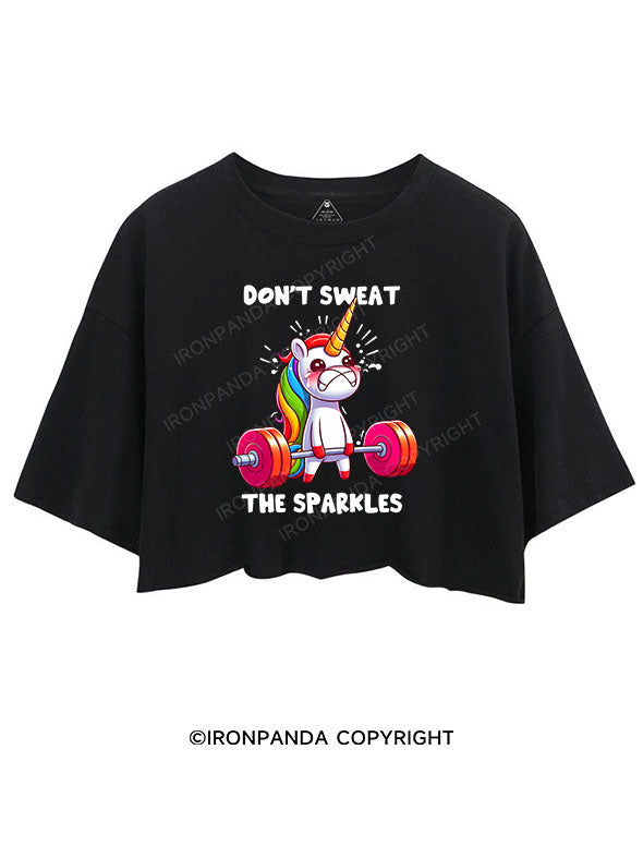 DON'T SWEAT THE SPARKLES CROP TOPS
