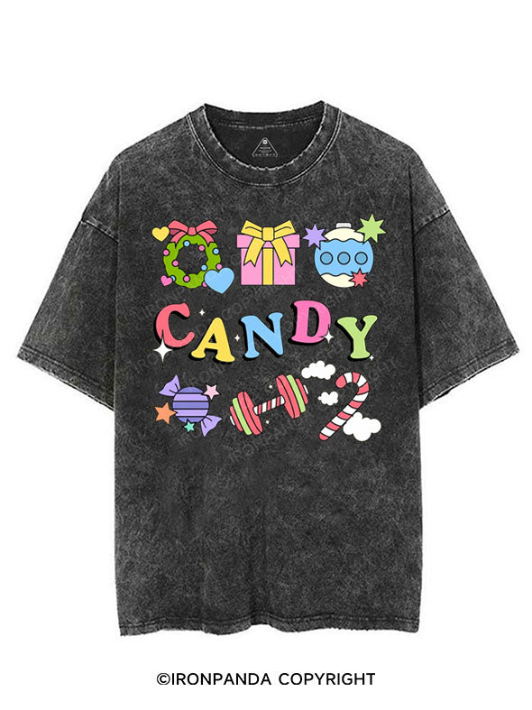 CHRISTMAS CANDY VINTAGE GYM SHIRT