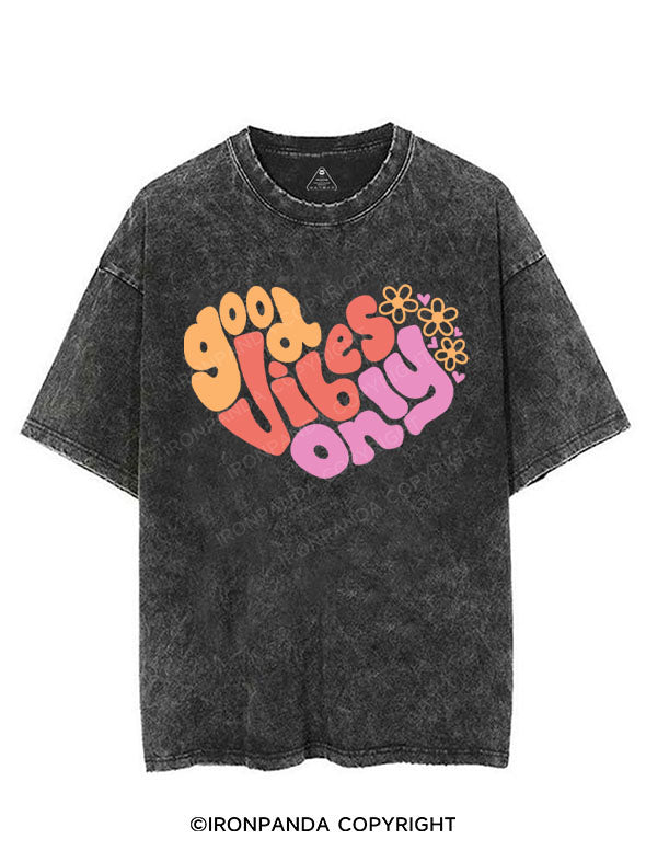 GOOD VIBES ONLY VINTAGE GYM SHIRT