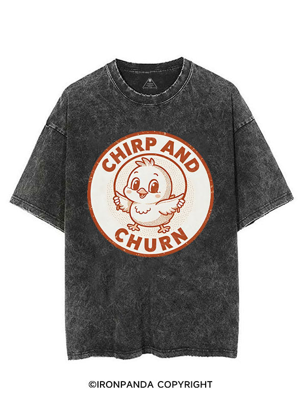CHIRP AND CHURN VINTAGE GYM SHIRT