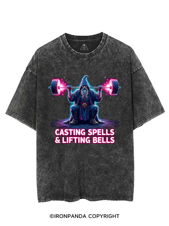 Casting Spells & Lifting Bells VINTAGE GYM SHIRT