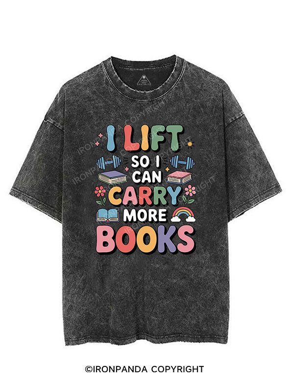 I lift so I can carry more books VINTAGE GYM SHIRT