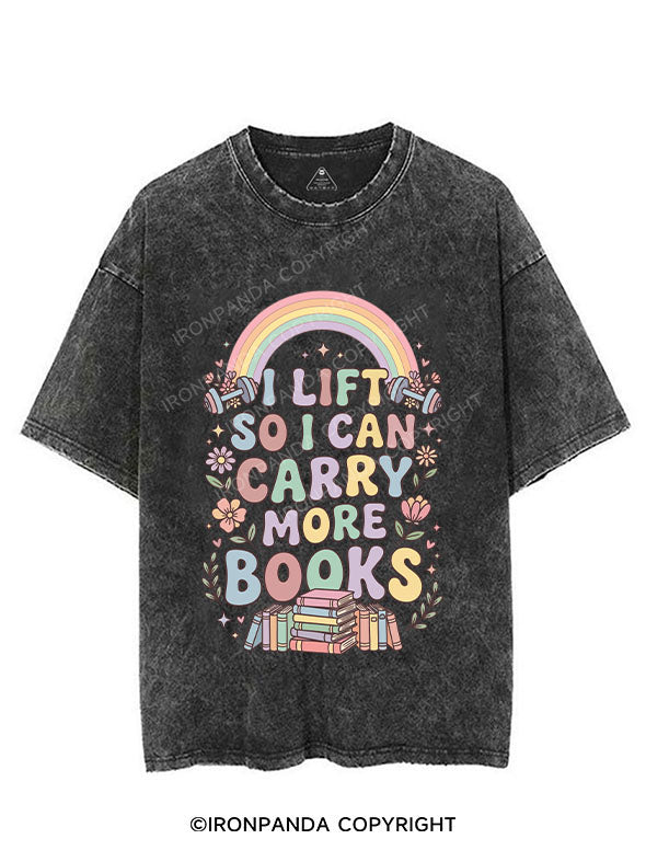 I lift so I can carry more books VINTAGE GYM SHIRT
