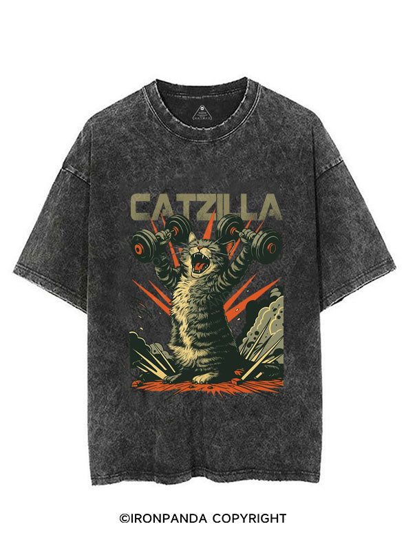 CATZILLA VINTAGE GYM SHIRT