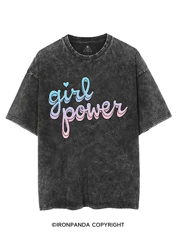 GIRL POWER VINTAGE GYM SHIRT