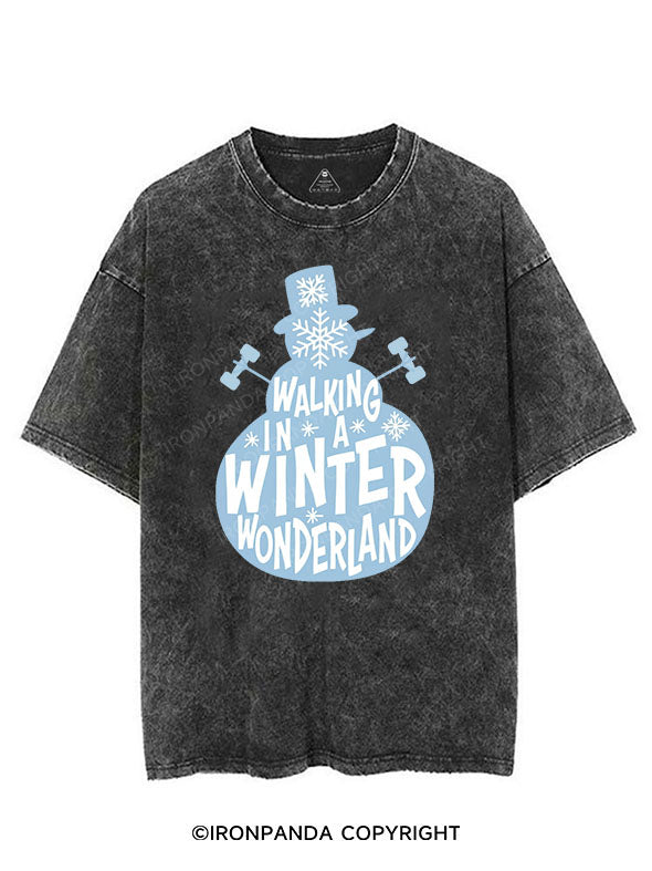 WALKING IN A WINTER WONDERLAND VINTAGE GYM SHIRT