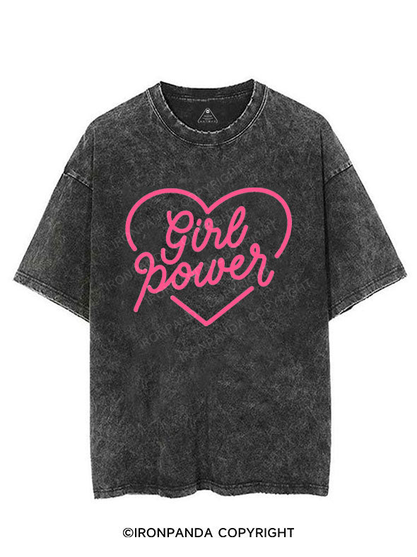 GIRL POWER VINTAGE GYM SHIRT