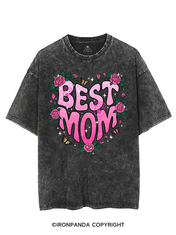 BEST MOM VINTAGE GYM SHIRT