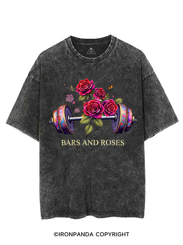 BARS AND ROSES VINTAGE GYM SHIRT