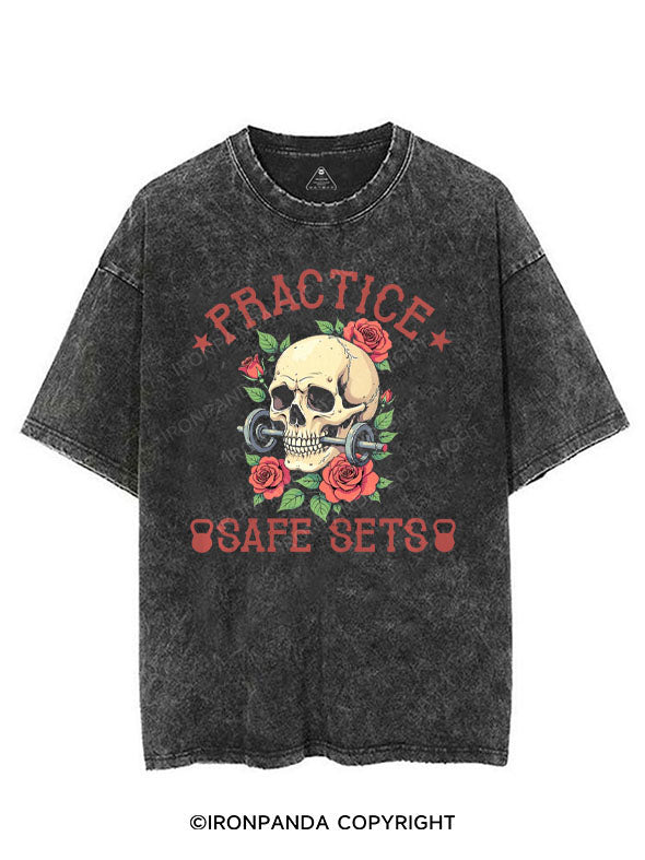 PRACTICE SAFE SETS VINTAGE GYM SHIRT