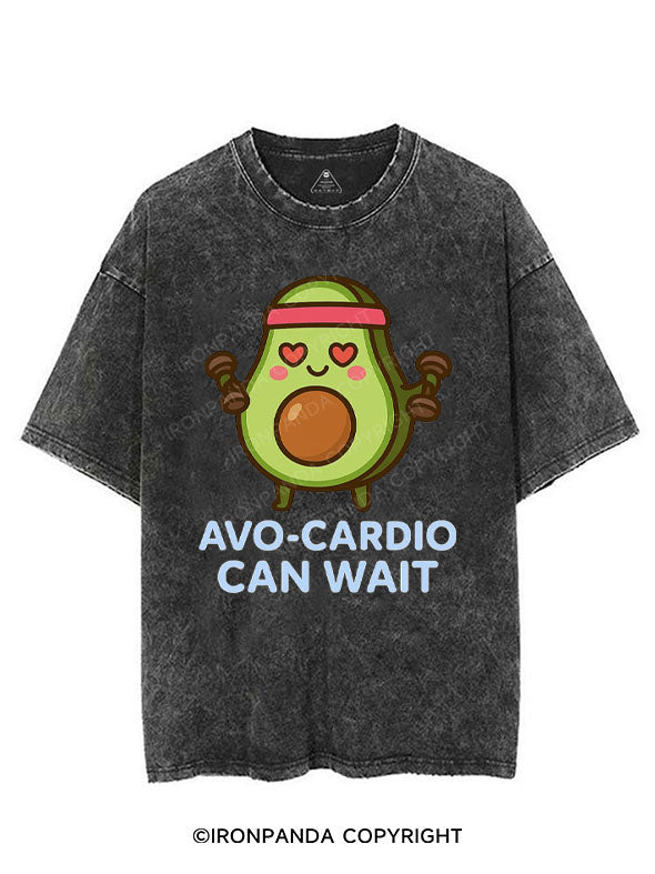 AVO-CARDIO CAN WAIT VINTAGE GYM SHIRT