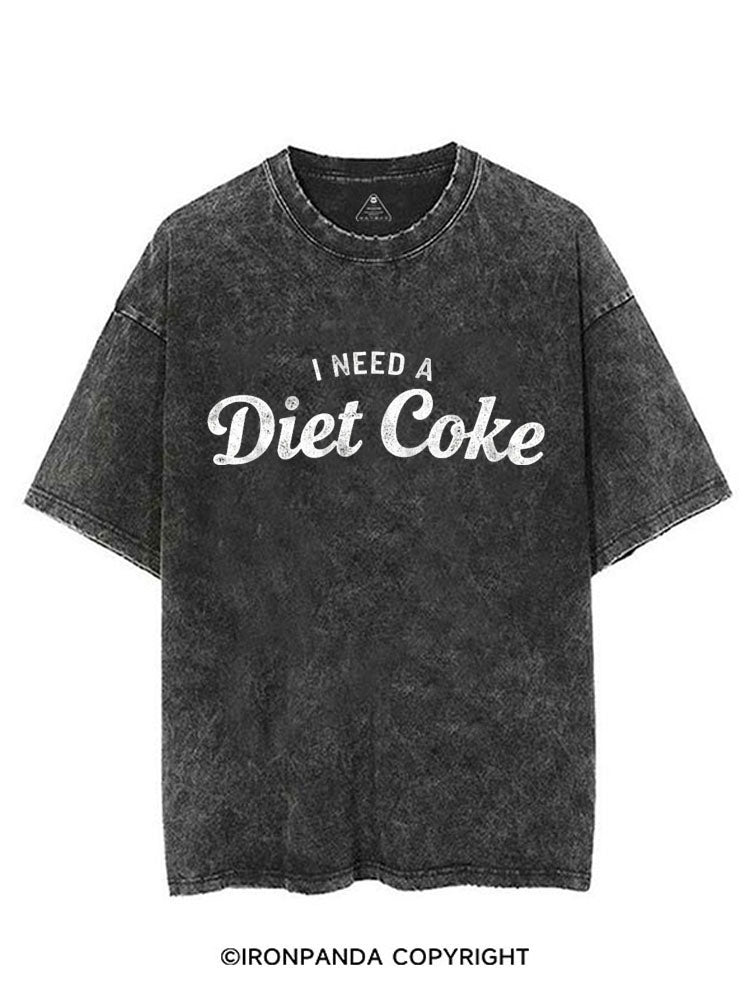 I NEED A DIET COKE VINTAGE GYM SHIRT