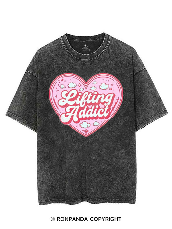 LIFTING ADDICT VINTAGE GYM SHIRT