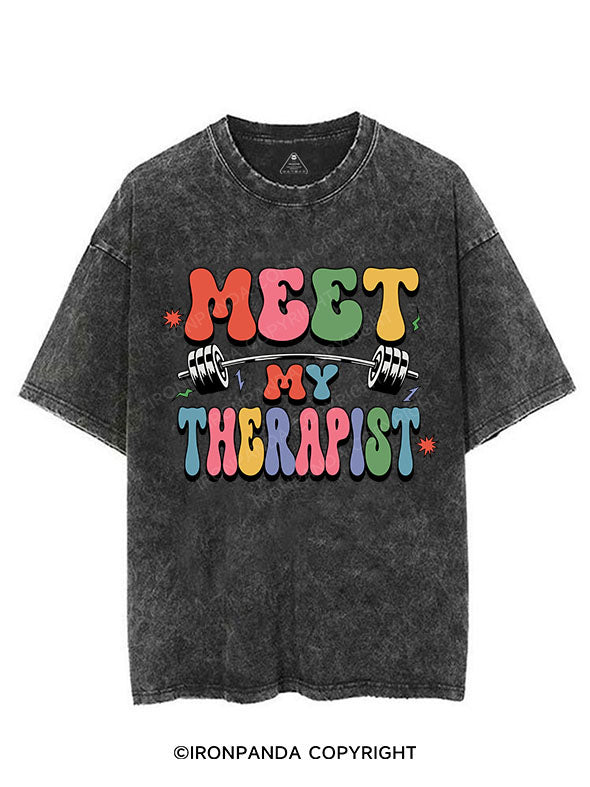 MEET MY THERAPIST VINTAGE GYM SHIRT
