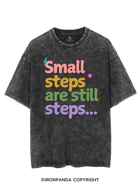 SMALL STEPS ARE STILL STEPS VINTAGE GYM SHIRT