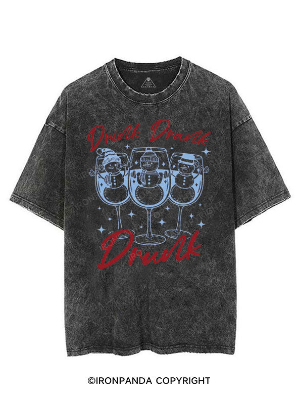 DRINK DRANK DRUNK VINTAGE GYM SHIRT