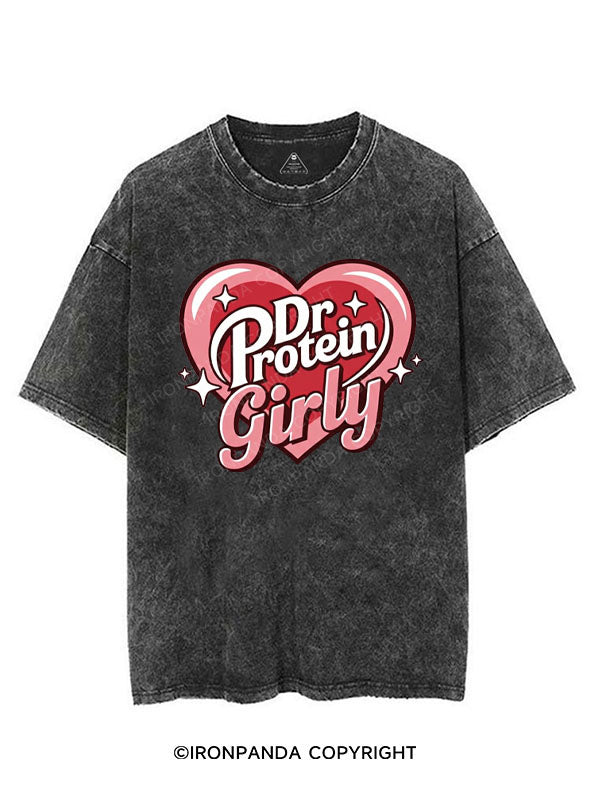 DR PROTEIN GIRLY VINTAGE GYM SHIRT