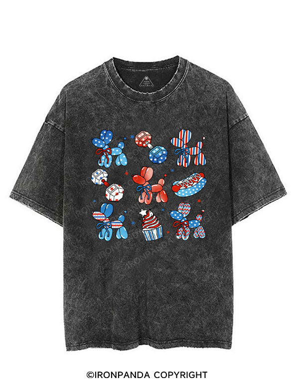 RED, WHITE, AND GYM TIME VINTAGE GYM SHIRT