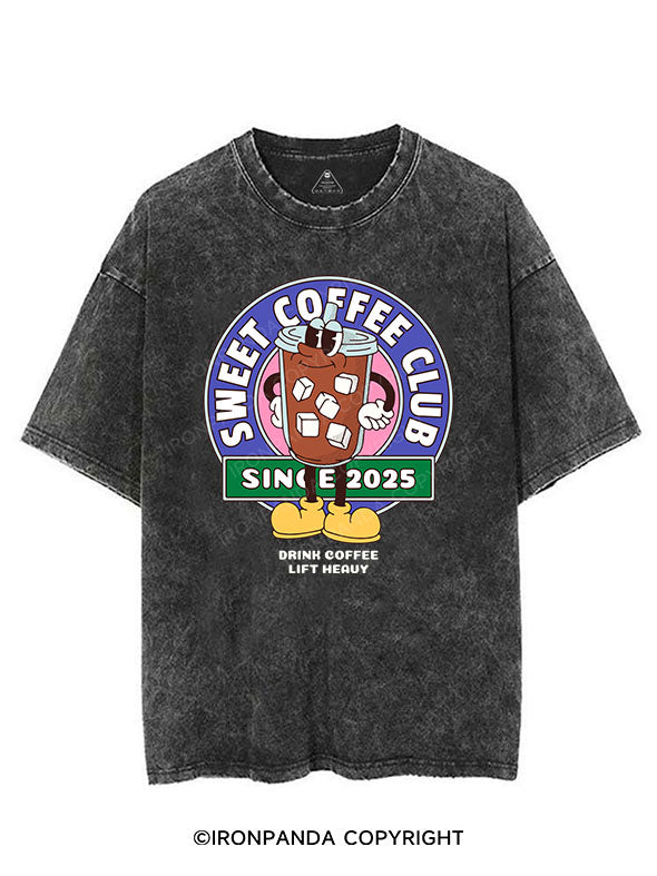 SWEET COFFEE CLUB DRINK COFFEE LIFT HEAVY VINTAGE GYM SHIRT
