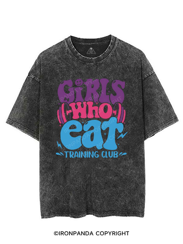 GIRLS WHO EAT TRAINING CLUB VINTAGE GYM SHIRT