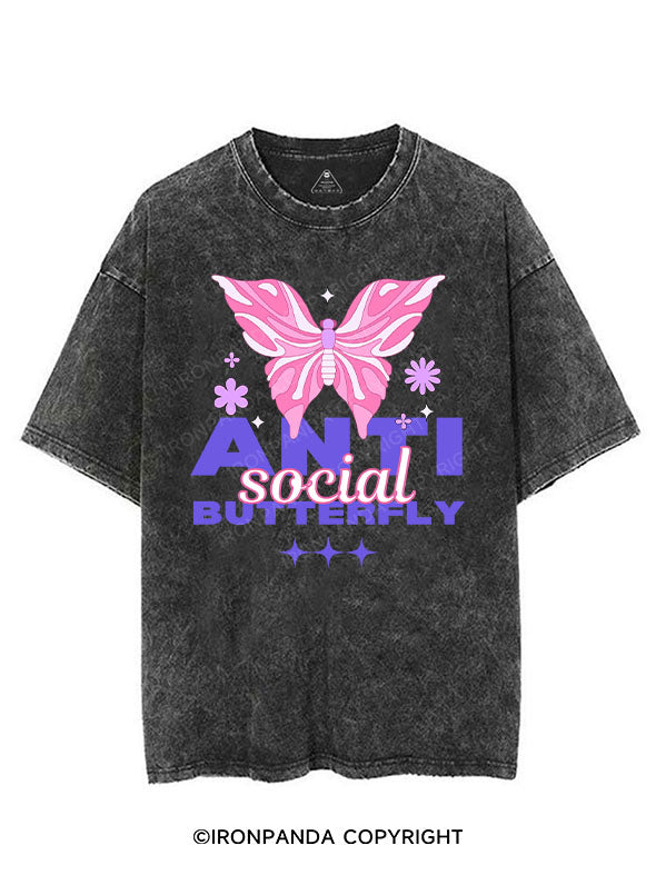 ANTI SOCIAL BUTTERFLY VINTAGE GYM SHIRT